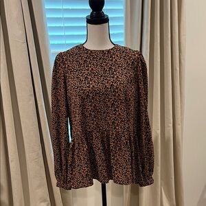 Pomander Place (Tuckernuck) Leopard Print Blouse